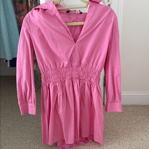 Zara Pink Collared Dress